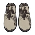 thumbnail image 1 of Fotbe Western Desert Cowboy Pantuflas Peludas para Mujer con Estampado, Zapatillas de Peluche, Zapatos de Invierno para Casa, Uso Interior y Exterior-Large, 1 of 8