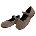 thumbnail image 6 of Mepaouo Women's Slip on Flats Round Toe Suede Casual Mary Jane Ballet Comfortable Dance Walking Shoes, 6 of 8