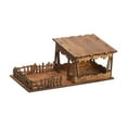 thumbnail image 2 of Kokiya 1/72 Models House Unpainted DIY Wooden House Assemble DIY Projects Accessory H, 2 of 9