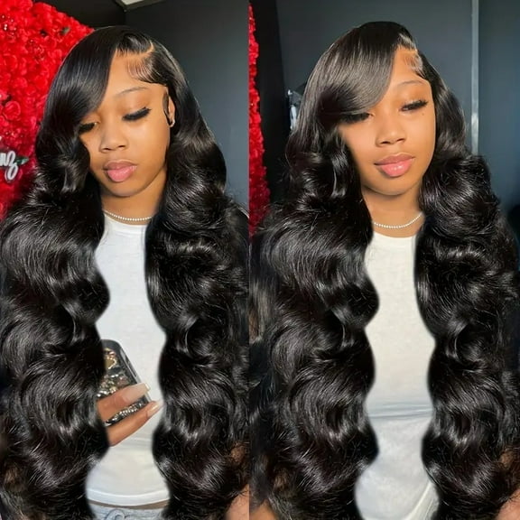 Hot selling natural big wave wig Front Lace Wig