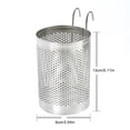 thumbnail image 3 of Inteprter Estante de almacenamiento de acero inoxidable - Palillos colgantes a prueba de óxido y moho Jaula para palillos de acero inoxidable Cocina y Comedor Tenedor circular de gancho, 3 of 6