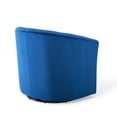 thumbnail image 4 of Modway Prospect Performance Velvet Swivel Armchair in Navy, 4 of 7