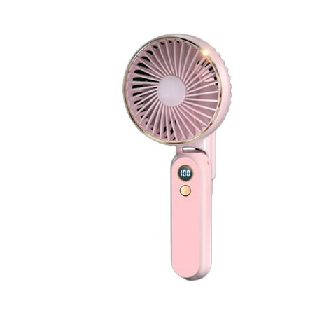 

Handheld Fan Stay Cool 5 Speeds & 180°Foldable Portable Fan Digital Display