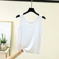 thumbnail image 2 of QSAWXQZ Women's Modal Pajama Tank Crew Neck Sleeveless Layering Top Lounge Lightweight Relaxed for Summer L, 2 of 5