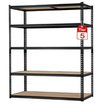 KOKEBREN 48"W Storage Shelving Heavy Duty 2500LBS Garage Shelving Adjustable Matal Storage Industrial Shelf,18"D x 72"H