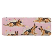 German Shepherd Kitchen Rug Mat,Kitchen Runner Rugs Non Skid Washable,Decorative Kitchen Floor Mats for Kitchen,Sink,Laundry,17"x47.2"