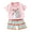 Pink, variant on Baby Boys Girls Gifts Toddler Kids Baby Boys Girls Fashion Cute Short Sleeve Puppy Print Casual Suit Going Out Outfits for Girls