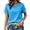 X1 Blue, variant on Ticikt Relaxed Fit V-Neck Button Front Tee, Lightweight Crinkle Short Sleeve Women Blouse,Dark Blue