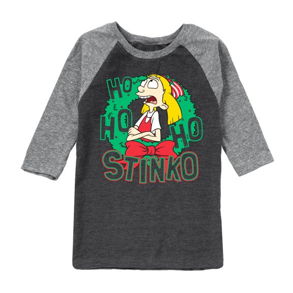 Hey Arnold! - Ho Ho Ho Stinko - Toddler And Youth Raglan Graphic T-Shirt