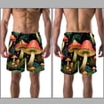 thumbnail image 3 of luoweisi Men's Beach Shorts Quick Dry Swim Trunks with Mesh Lining Mushroom M, 3 of 5