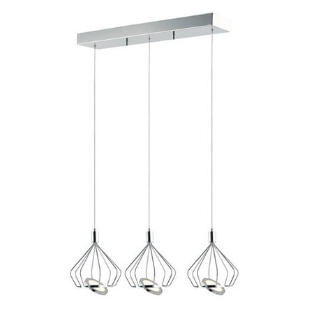 

ET2 E30622-PC Tilt LED Polished Chrome Single Pendant Ceiling Light - 28 in.