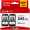 Black, variant on 245XL Ink Compatible for Canon Ink 245 and 246 for PIXMA MG2522 2520 TS3122 MX490 492 TR4520 (Black, Tri-Color)