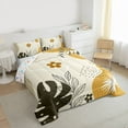 thumbnail image 3 of jejeloiu Kawaii Flowers Blossom Queen Comforter Set,Vintage Bohemian Style Bedding Sets,Tropical Monstera Leaf Bedding Comforter Set For Girls Teens,Super Cozy Room Decor Reversible,3-Piece, 3 of 8