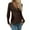 Coffee-1, variant on 2025 Women Fashion V Shirt for Women Fashion Neck Long Sleeve Solid Ladies Shirt Long Sleeve Color Pullover Sweater Knitting Long Sleeve Women Top