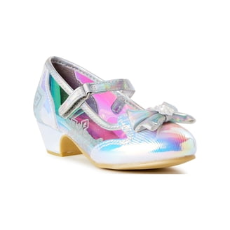VTASQ Meisjes Sandalen Glitter Prinses Schoenen Aankleden Bling Bowknot Flats Comfort Mary Jane Dansfeest Cosplay Schoen voor Kleine Meisjes, Zilver