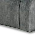 thumbnail image 3 of Benjara BM219489 Contemporary Fabric Upholstered Glider Recliner with Stitched Details, Gray, 3 of 3
