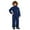 Blue, variant on KAUOD Boys Girls One Piece Waterproof Snowsuits Thick Insulated Winter Outdoor Ski Jumpsuits Kids Faux-F𝐮r Hood Bib Overall