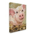 thumbnail image 3 of Happy Pig Farm Animal Portrait Animals & Insects Painting Gallery Wrapped Canvas Print Wall Art, 3 of 7
