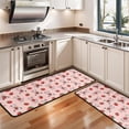 thumbnail image 3 of Kitchen Rugs Sets Of 2,Pink Cow Strawberry Pattern Anti Fatigue Kitchen Mat Rugs Non Slip Washable,Decorative Kitchen Floor Mats for Kitchen,Sink,Laundry,17"x47"+17"x47", 3 of 5