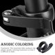 thumbnail image 5 of Soidarity Asientos de bicicleta de aleación de aluminio, Clip para sillín, tija de sillín, accesorios de repuesto para ciclismo, abrazadera para tija de Ciclismo Negro Soidarity OD023853-01, 5 of 6