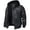 Black, variant on Mens Brown Real Leather Jacket with Removable Hood (Small, Brown)