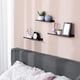 thumbnail image 3 of Estantes de Pared, Juego de 3 Estantes Flotantes, Metálicos, Estilo Industrial, para Decoración, Marcos de Fotos, Adornos, 6 Tornillos Incluidos para Montaje, Negro, 3 of 7
