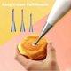 thumbnail image 2 of 3pcs/set Cream Icing Piping Nozzle Tips, Professional Stainless Steel Long Cream Puff Nozzle Decor Small Pastry Icing Piping Decorating Tools(Silver), 2 of 5