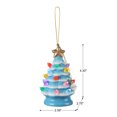 thumbnail image 3 of Mr. Christmas 4" Nostalgic Ceramic Tree Ornament, Light Blue, 3 of 5