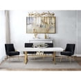 thumbnail image 2 of TOV Furniture Beatrix Transitional Velvet Side Chair, Black and Gold, 2 of 7