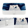 thumbnail image 4 of Polar Bear PU Leather Jewelry Display Organizer Box with Removable Compartment, Portable Jewelry Organizer, 4 of 6