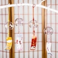 thumbnail image 3 of Japanese Wind Bell Japan Wind Chimes Handmade Glass Furin Home Decors Spa Kitchen Office Decor Sakura Cherry Blossom Pattern, 3 of 12
