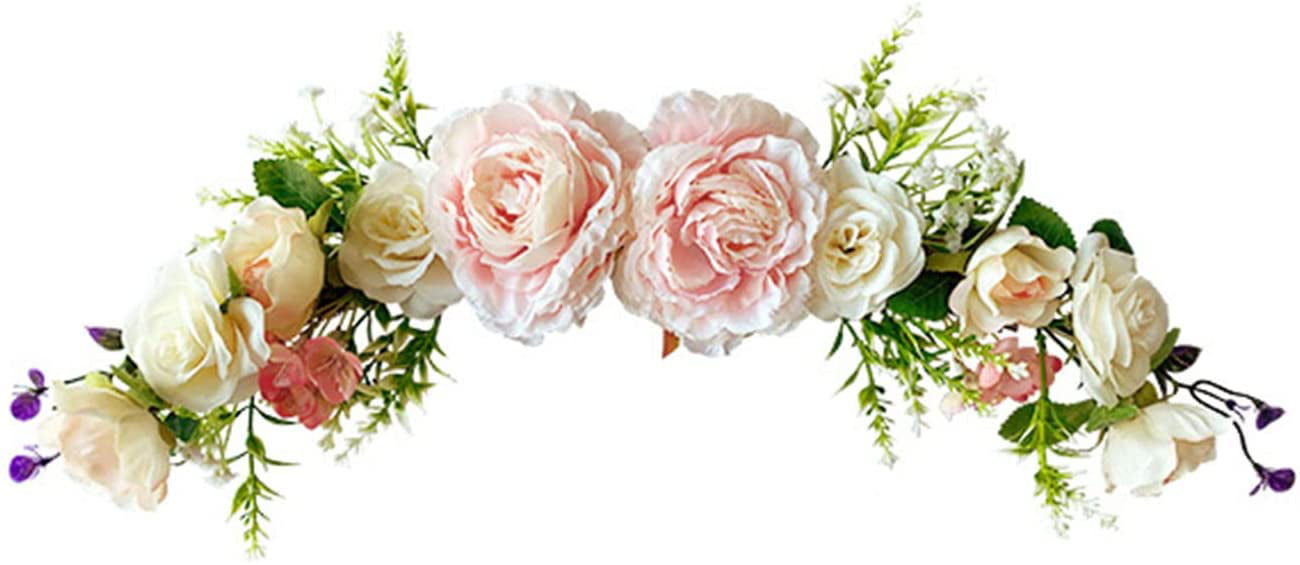 Details about   Artificial Wedding Arch Flower Kit Blush Pink Floral Arrangement Swag Decoration 