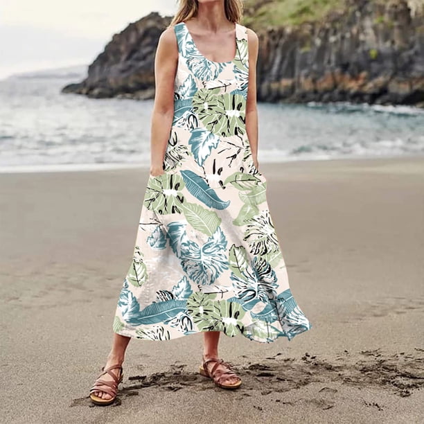 Vestido Elegante Silueta Favorecedora Diseño De Moda Cuello Redondo Bolsillos A Media Pierna FLhrweasw Nuevo