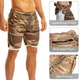 thumbnail image 5 of ilfioreemio Men's 2 in 1 Running Shorts Quick Dry Athletic Shorts with Liner, Workout Shorts with Zip Pockets and Towel Loop, 5 of 7
