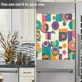 thumbnail image 3 of Yayeee Magnetic Dishwasher Cover for The Front Decoration Home Kitchen Machine Sticker Protector, Purple Geometric, 3 of 6