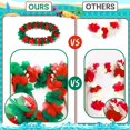 thumbnail image 4 of Collar Thiccywoov Hawaiian Rojo-Green Christmas Leis 99 cm, 4 of 6