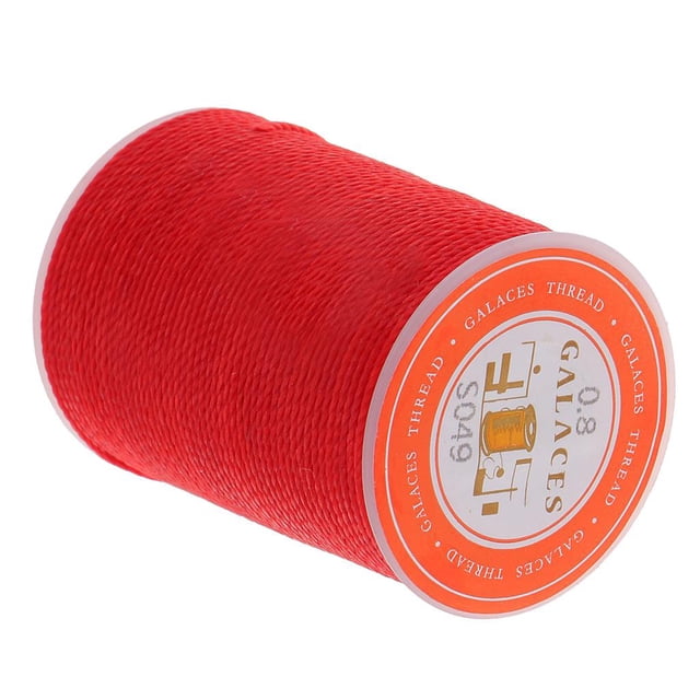 ed Thread Cord Leather Canvas Craft Sewing Tools Multicolor DIY Hand Stitching 5 Meters for Repairing Shoes, Wallet, Luggage, Tents, Etc Red