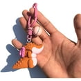 thumbnail image 3 of Crocodile Keychains Cartoon Keychains Childhood Lovely Crocodile Car Key Chain Pendants For Girls Bag Keyring Gifts Orange -, 3 of 5