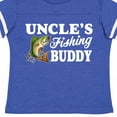 thumbnail image 4 of Inktastic Uncle's Fishing Buddy with White Text Boys Toddler T-Shirt, 4 of 5