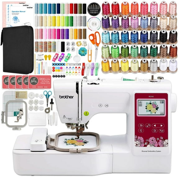 Brother PE545 Embroidery Machine with 83 Spools & 200  Accessories