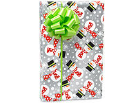 Jillson Roberts 3 Roll-Count Emoji All-Occasion Gift Wrap with 12 Gift Tags