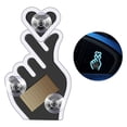 thumbnail image 1 of Heart-Shaped Lamp Solar Powered LED Car Interior Light, Heart Shaped Ambient Lamp with USB Charging(Light Blue) Rkxzt, 1 of 8