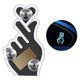 thumbnail image 1 of Car Solar-powered Triangular Window Heart-shaped Ambient Light Interior Wiring-free LED Ambient Light, 1 of 3