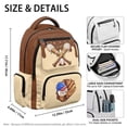thumbnail image 4 of FKELYI Kids Backpack for Boys Girls Schoolbag Baseball Chocolate Drip Print 17 Inch School Bookbag with Multi-Pockets Daypack Lightweight Knapsack Rucksack for Outdoor, 4 of 7