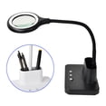 thumbnail image 4 of Multipurpose 5 Times Magnification Desk Lamp Magnifier With Three Light Setting And USB Charging for Crafts & Reading, 4 of 9