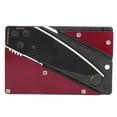 thumbnail image 2 of Navaja plegable multifuncional de acero inoxidable para exteriores, minicuchillo de bolsillo (rojo), 2 of 8