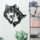 thumbnail image 4 of Arte de pared Vevor escultura de silueta de animal cabeza de lobo, 4 of 5