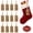 Design 1, variant on Christmas Stocking Name Tags Decoration DIY Personalized Blank Bead Wood Labels Farmhouse Xmas Stocking Hanging Tags for Party Supplies 12PCS Design 1