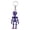 Red and blue, variant on Detailed Skull Keychain Addition Published Plan Sustainable Substance Multiple Functional Decoration for Access Luggage