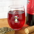 thumbnail image 4 of Merry Christmas Shetland Sheepdog Santa Hat Xmas Tree Winter Holiday 15oz Stemless Wine Glass Mug Sheltie Dog Lover Gifts Wine Glasses Cup - 01013, 4 of 5
